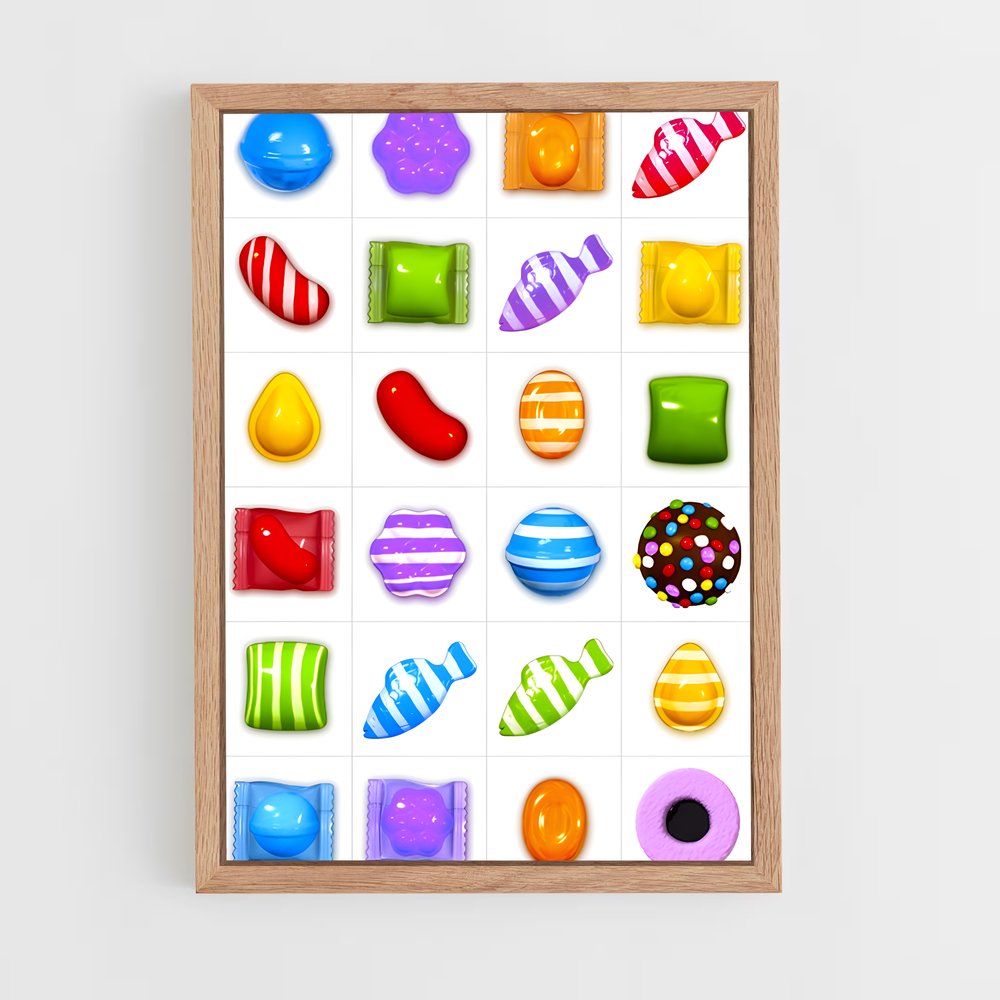 Poster Sweet Crush – affiche Candy crush (vue 4)